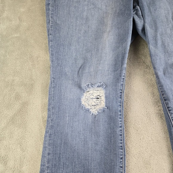 Torrid Jeans Womens 22R (40x29) Blue Denim Skinny Stretchy Distressed Slimming - Picture 9 of 15